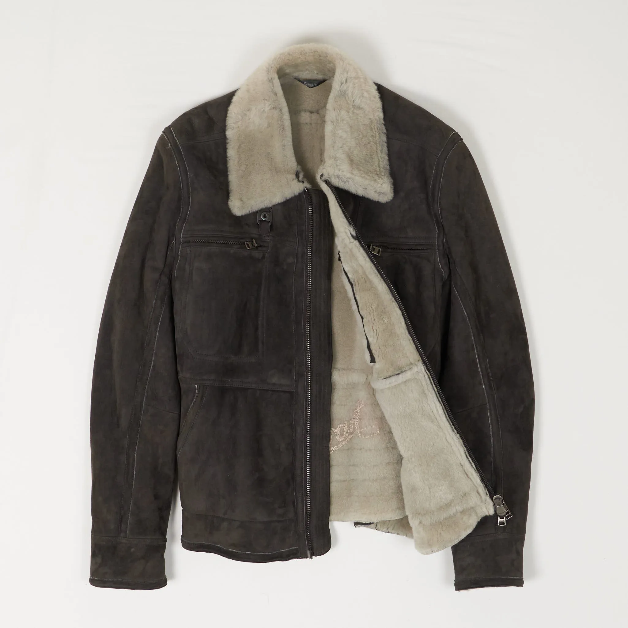 Stewart Shearling Leather Jacket