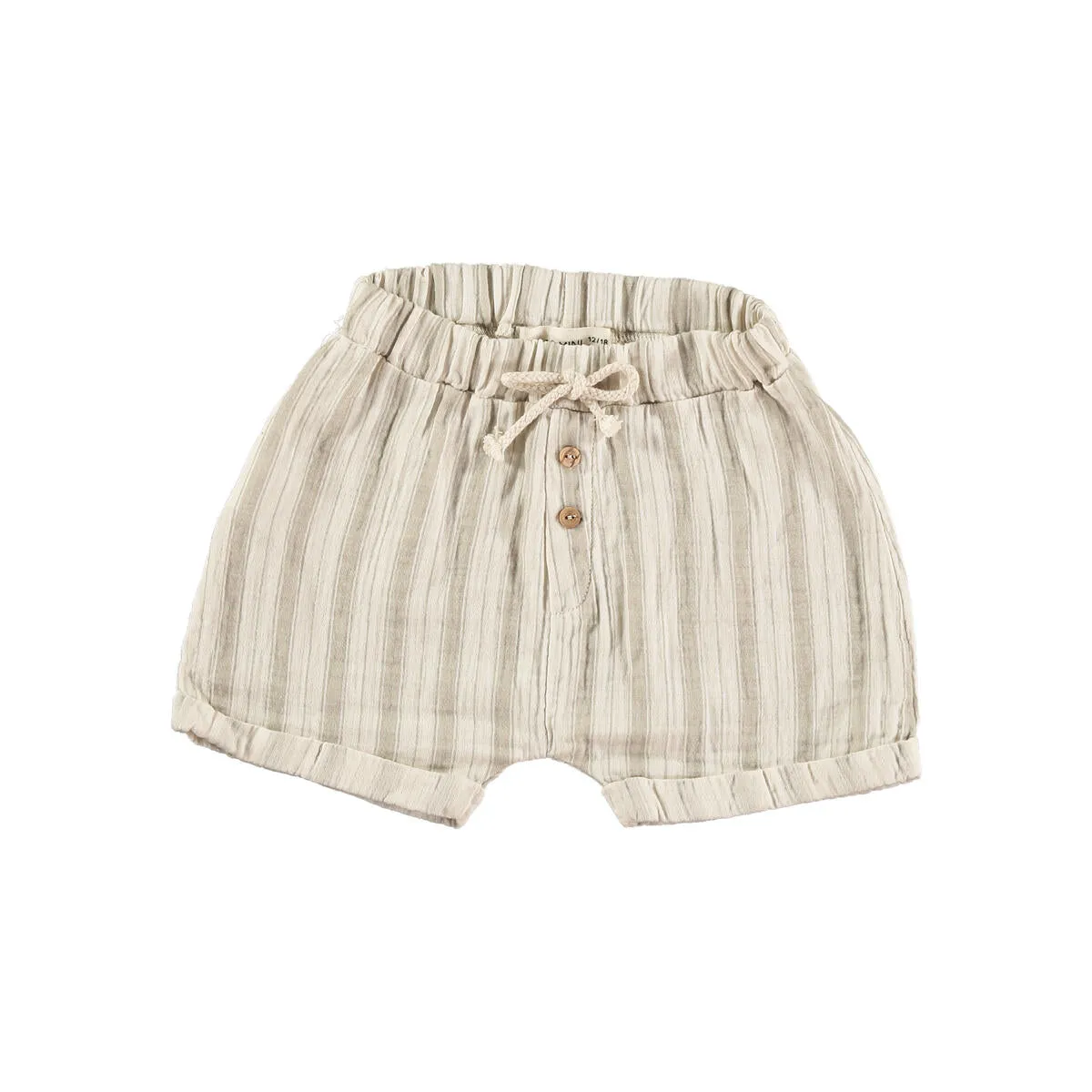 Stripes Rustic Short - Ecru