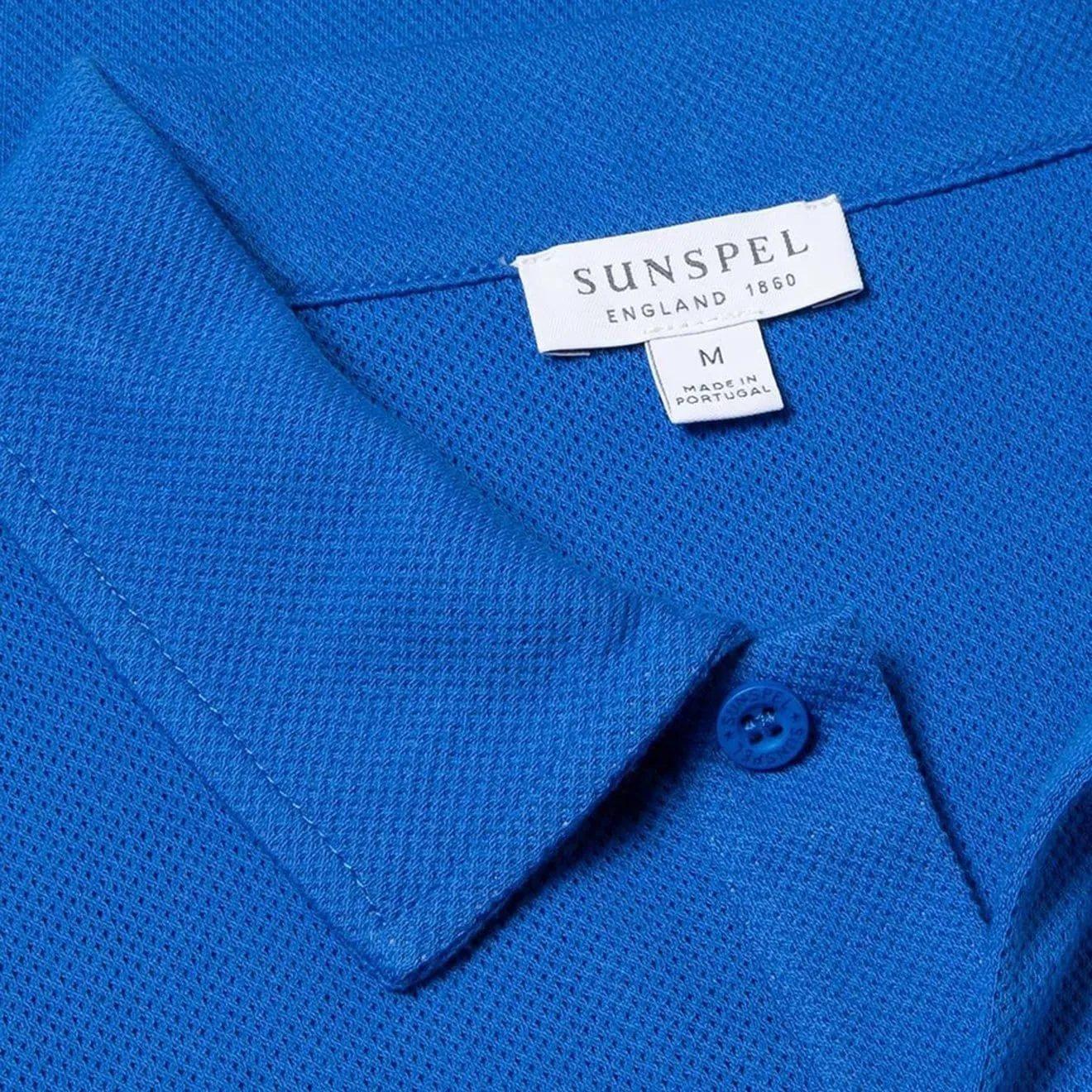 Sunspel Riviera Polo Shirt Booth Blue