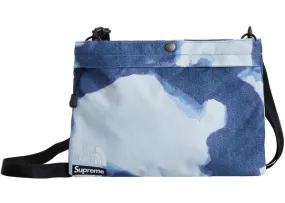 Supreme The North Face Bleached Denim Print Shoulder Bag Indigo