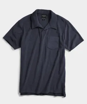 Terry Montauk Polo in Navy