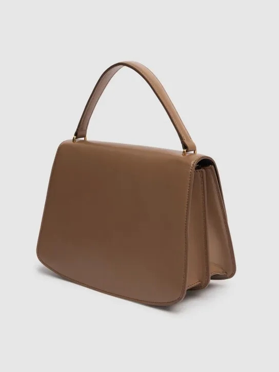 The Row   Sofia 10 shiny leather top handle bag 