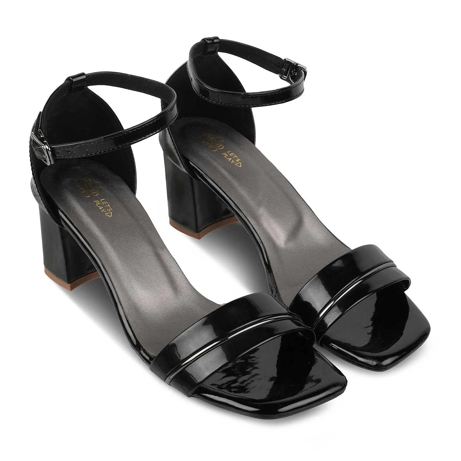 The Seel Black Women's Dress Block Heel Sandals Tresmode