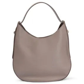 Tod's Oboe Leather Hobo Shoulder Bag Grey