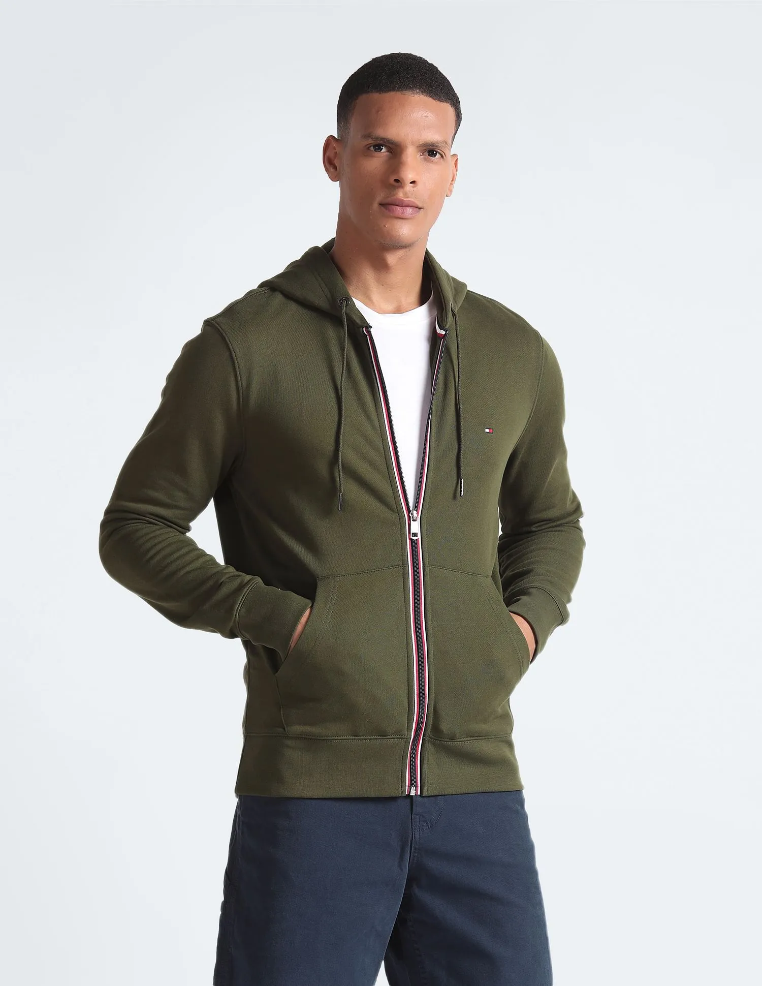 Tommy Hilfiger Core Cotton Zip Hooded Sweatshirt