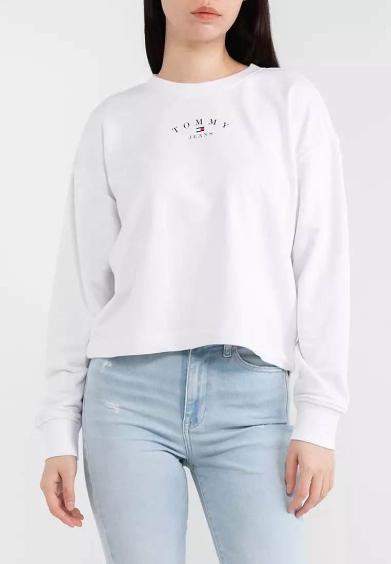 Tommy Hilfiger Essential Logo Crew Sweatshirt - Tommy Jeans