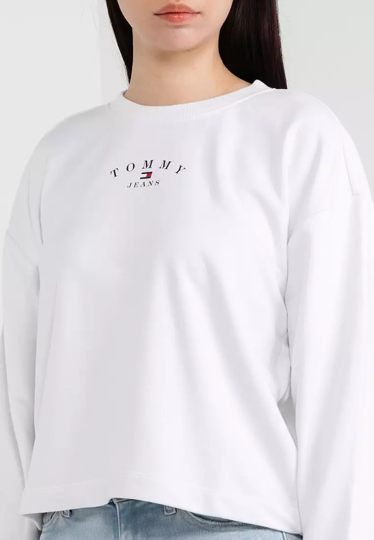 Tommy Hilfiger Essential Logo Crew Sweatshirt - Tommy Jeans