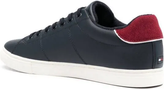 Tommy Hilfiger side embroidered-logo low-top sneakers Blue