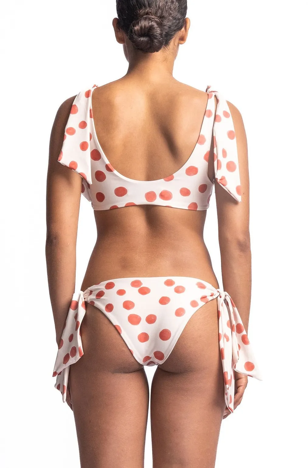 Top De Bikini Juana Coral Dots