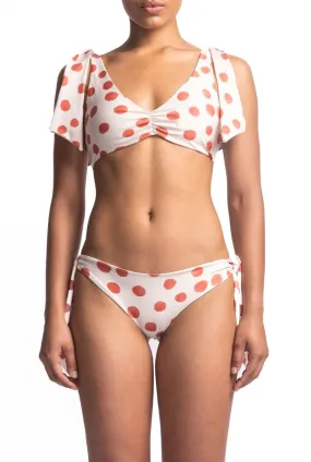 Top De Bikini Juana Coral Dots