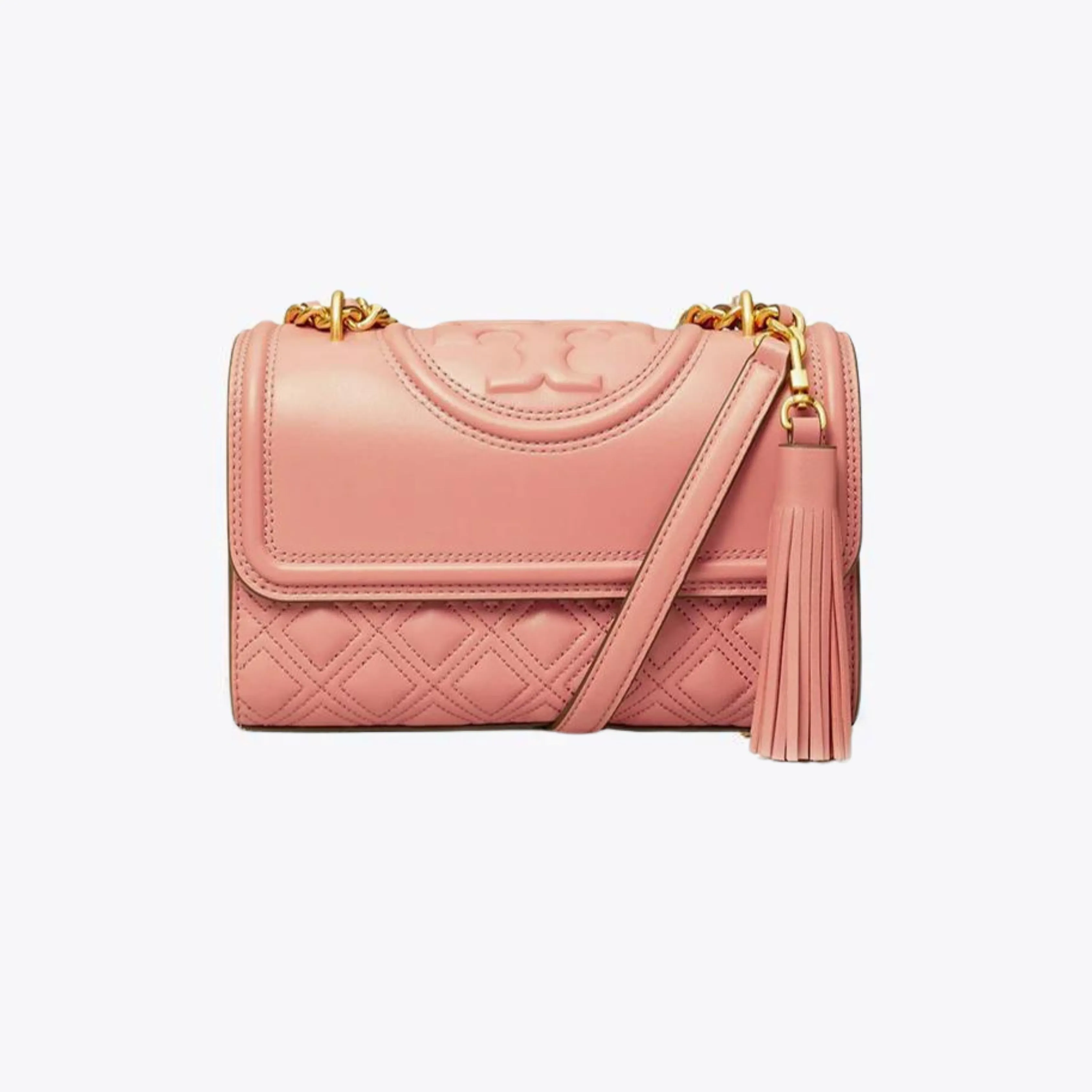 Tory Burch Fleming Small Convertible Shoulder Bag Pink Mangolia