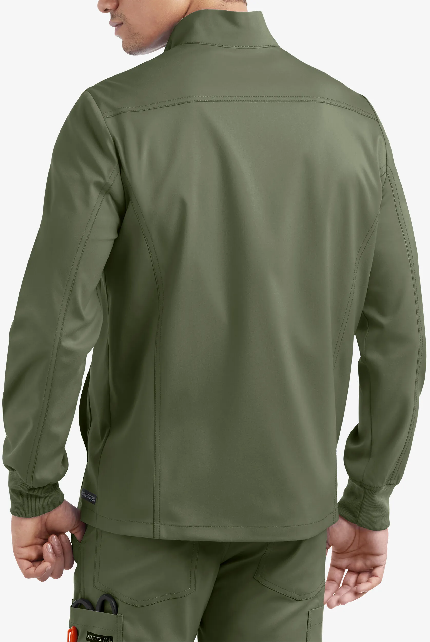 UA Advantage STRETCH Men's 4-Pocket Zip Front Warm-Up Scrub Jacket