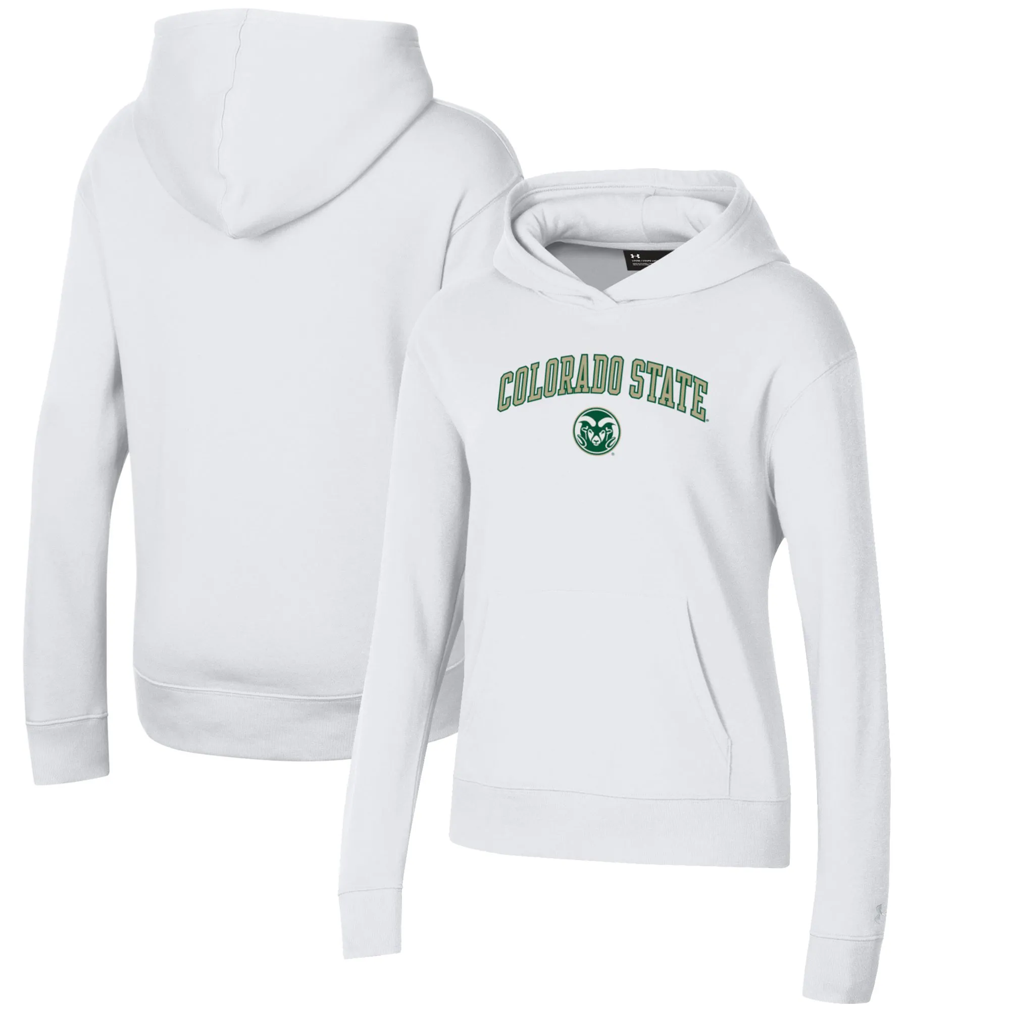 Under Armour Colorado State Rams Women's White All Day Pullover Hoodie