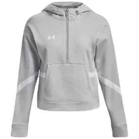 Under Armour Women's Mod Grey/White Storm Armour Fleece Hoodie