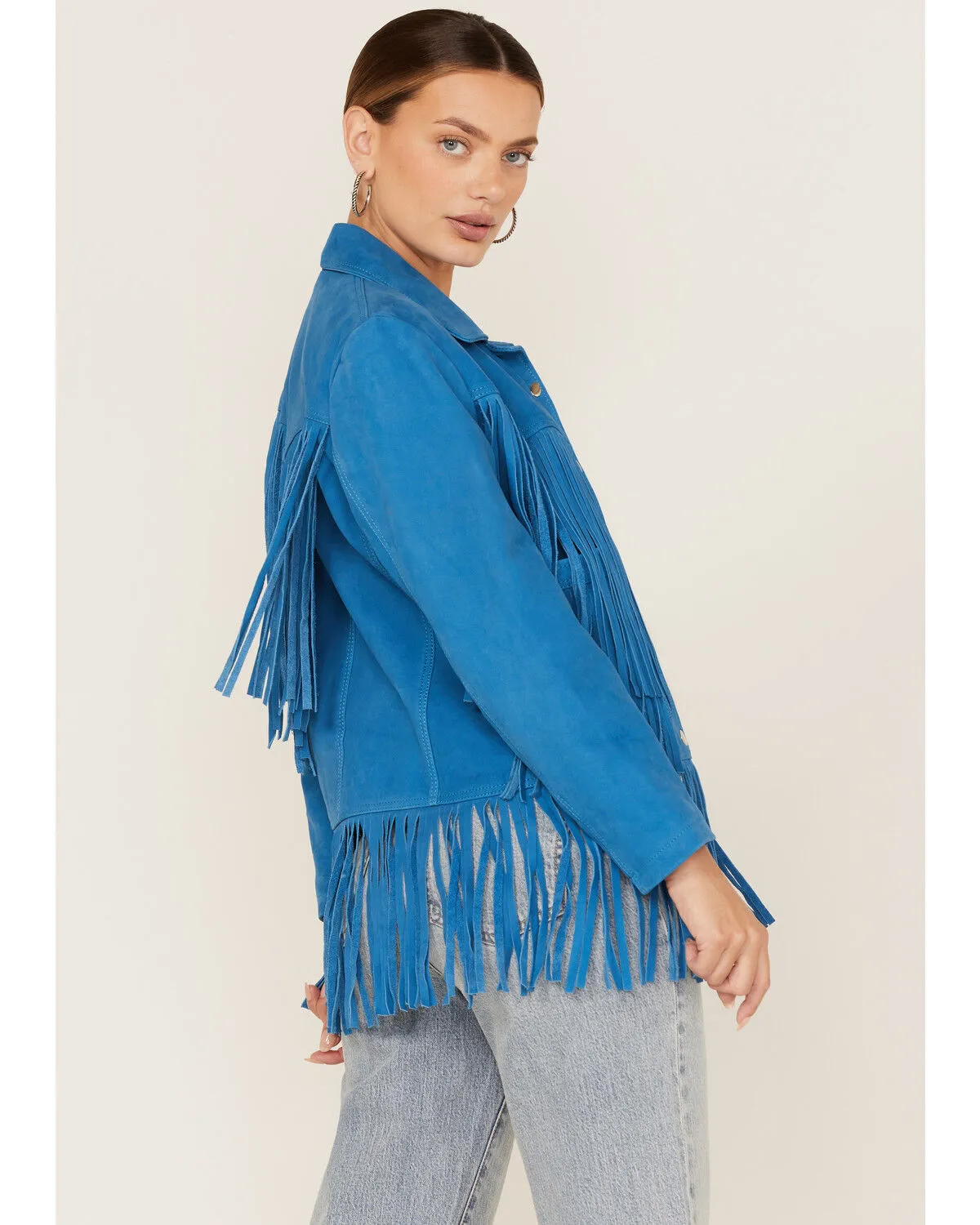 Understated Leather Women's Leather Fringe Jacket