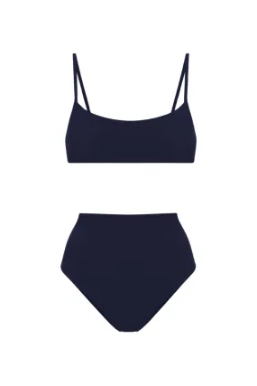 Undici High Waist Bikini - Navy Blue