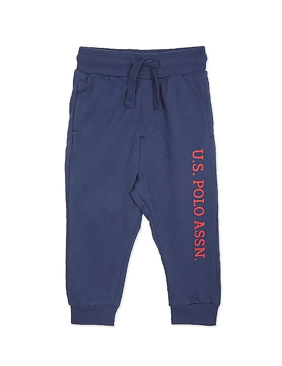 U.S. Polo Assn. Kids Elasticized Waist Logo Joggers