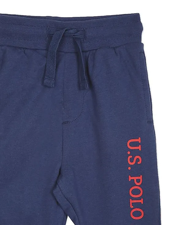 U.S. Polo Assn. Kids Elasticized Waist Logo Joggers