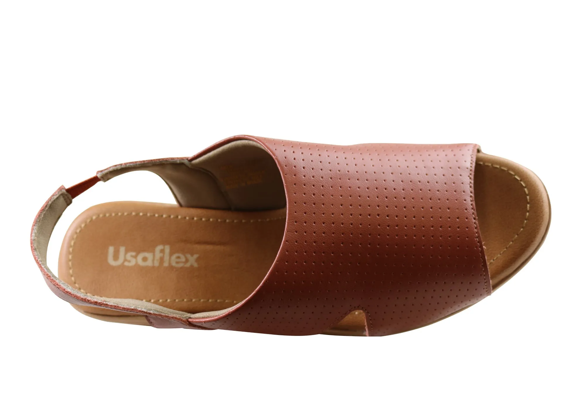 Usaflex Laken Womens Comfortable Leather Sandals Made In Brazil