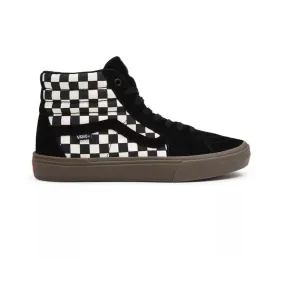 Vans BMX Sk8-Hi Checkerboard Trainers - Checker Black/Dark Gum