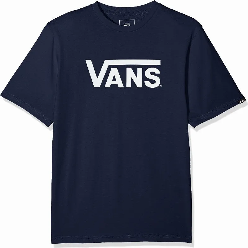 Vans BOYS CLASSIC T-SHIRT (8-14 YEARS) (DRESS BLUES-WHITE) NAVY