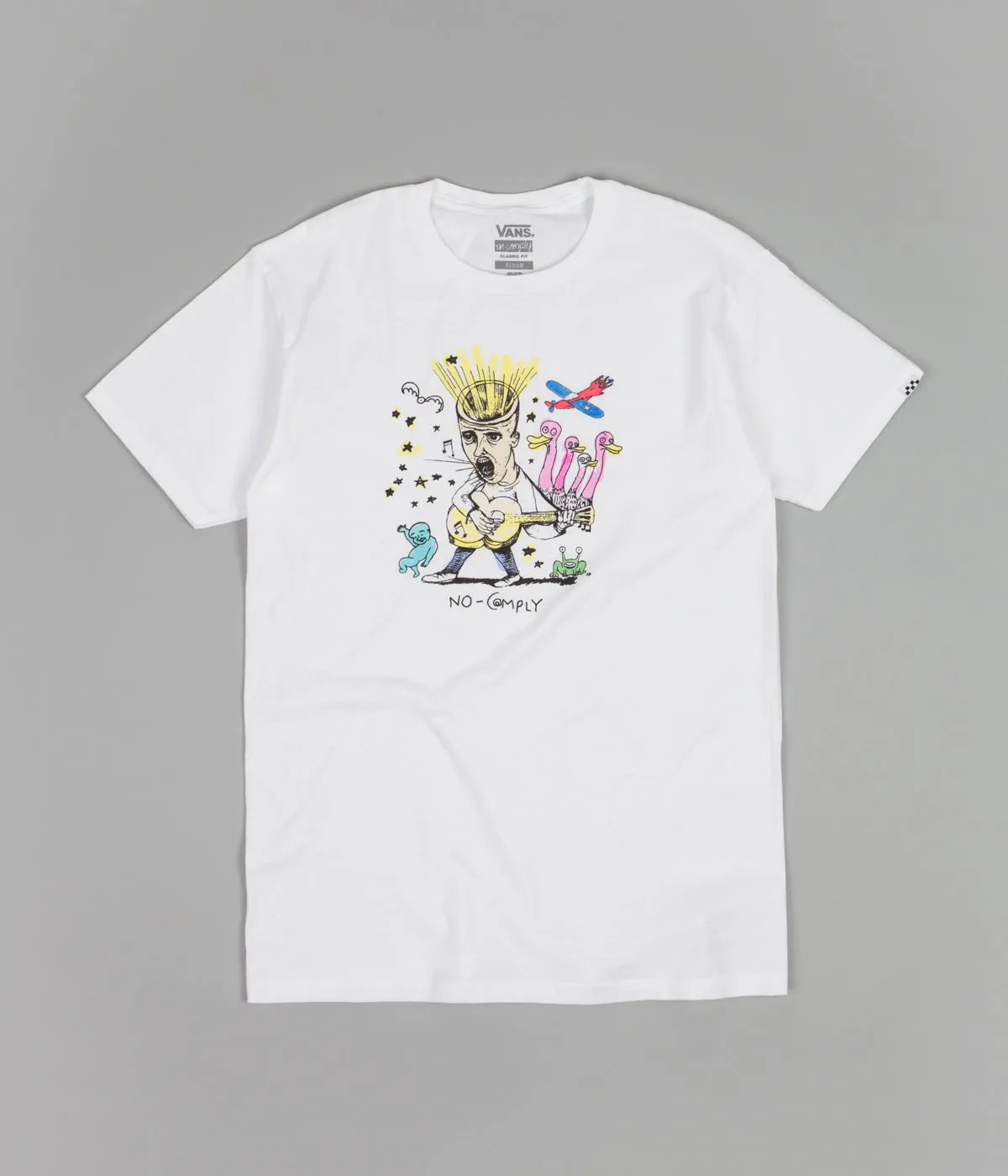 Vans Headcase T-Shirt - (No Comply x Daniel Johnston) White