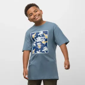 Vans Print Box Boys T-Shirt -  Blue Mirage/ Yeti