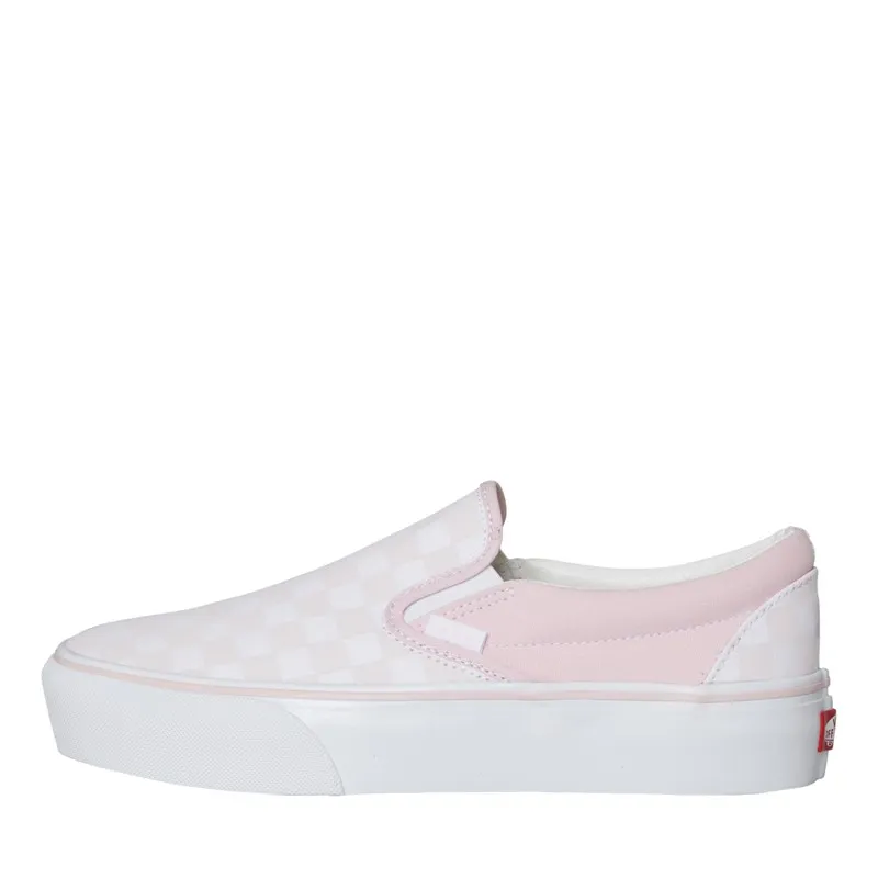 Vans Womens Classic Slip-On Checkerboard Trainers Cradle Pink