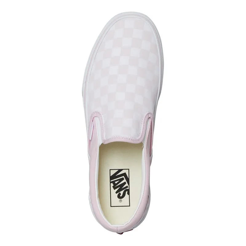 Vans Womens Classic Slip-On Checkerboard Trainers Cradle Pink