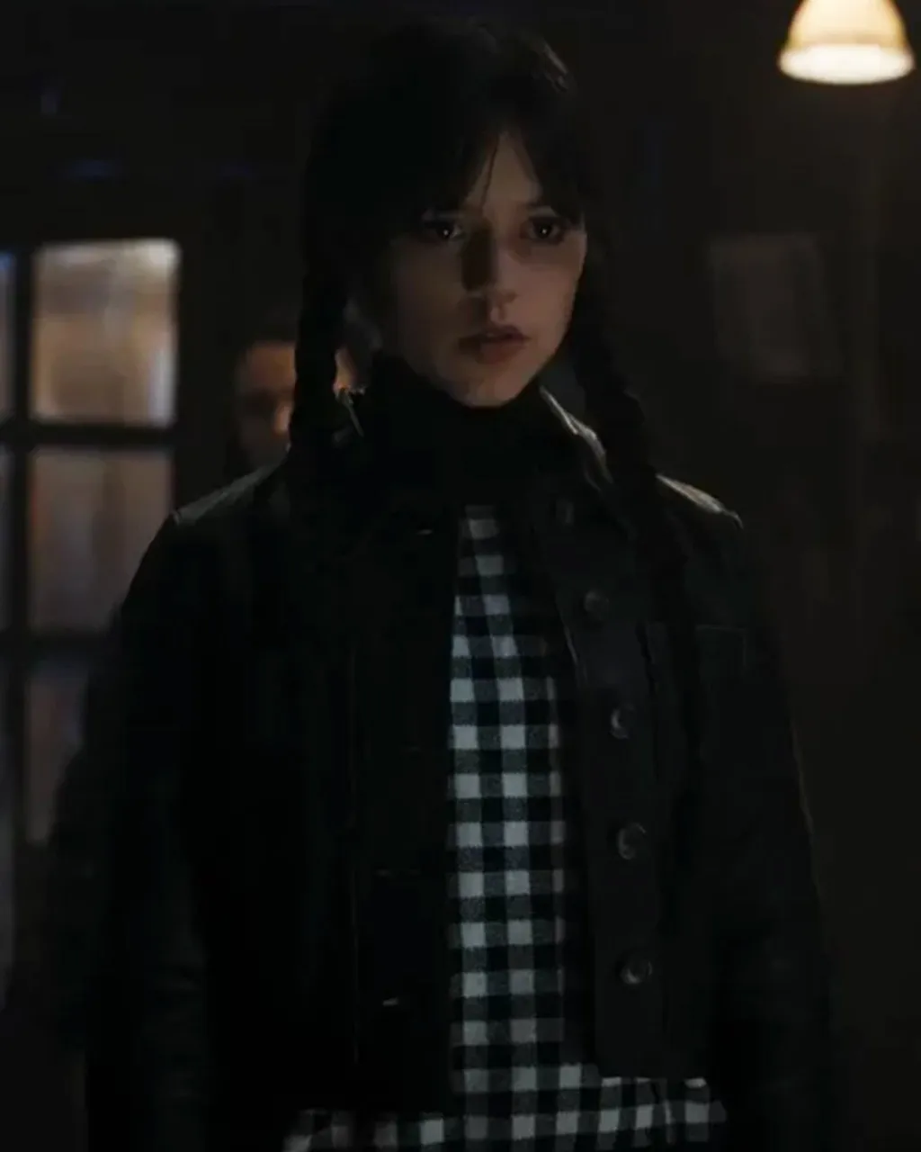 Wednesday Tv Series 2022 Jenna Ortega Leather Jacket