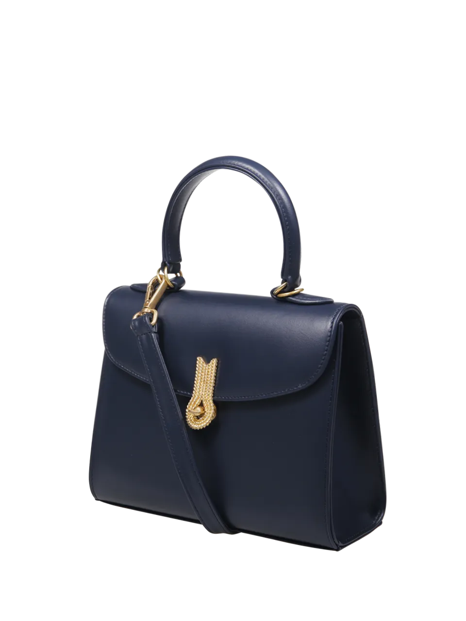 WOMAN AMATO DANIELE DARK BLUE CALF LEATHER BIG QUEEN HANDBAG