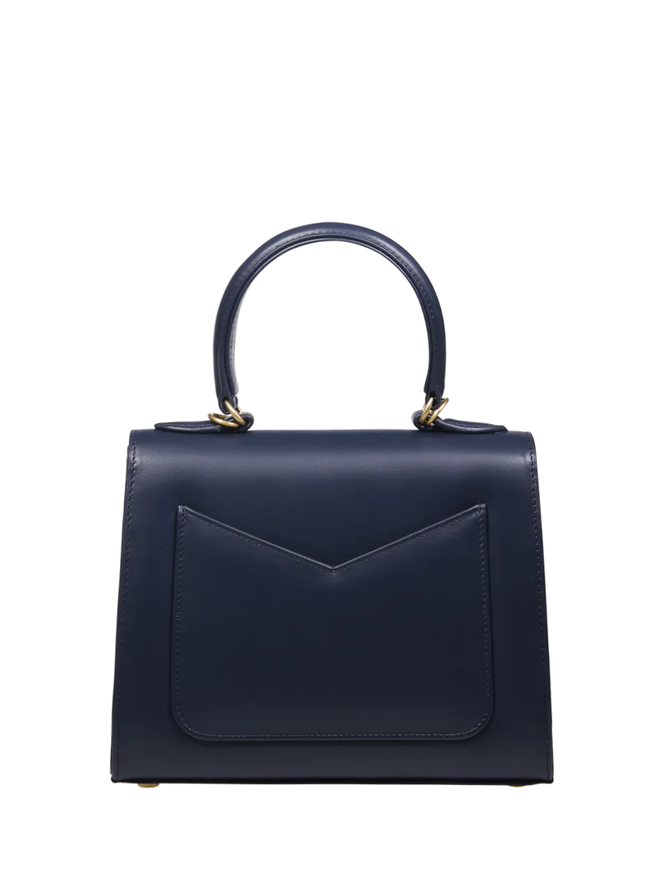 WOMAN AMATO DANIELE DARK BLUE CALF LEATHER BIG QUEEN HANDBAG