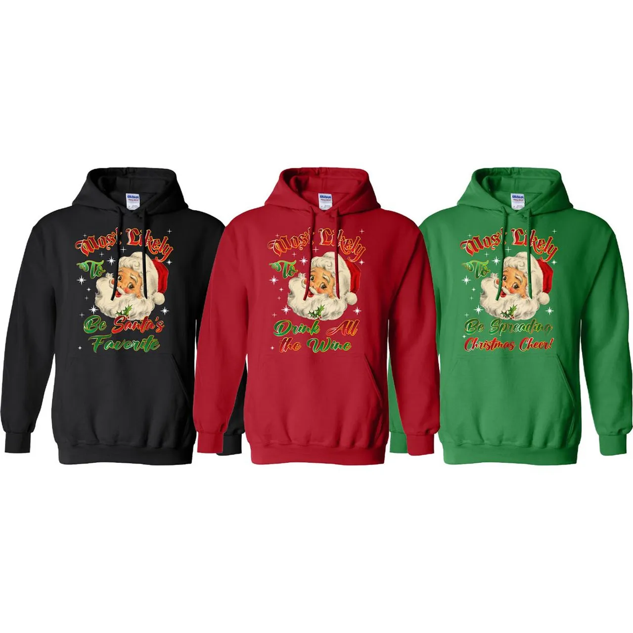 Women's Christmas "Most Likely..." Graphic Pullover Hoodie