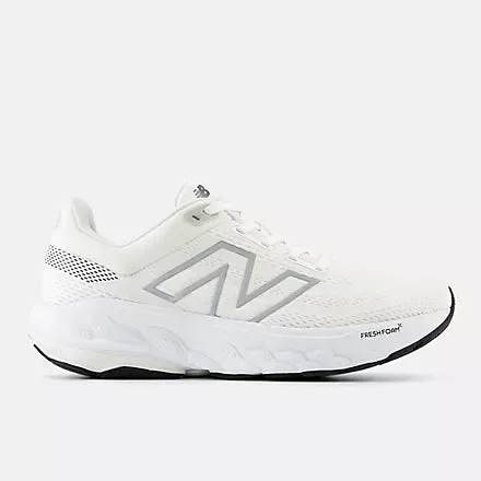 Women's 860v14 Fresh Foam X Running Shoe in White & Black Available in Wide Widths