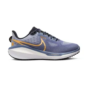 Women's Nike Vomero 17 Running Shoe - Diffused Blue/Metallic Gold/Ashen Slate - Regular (B)