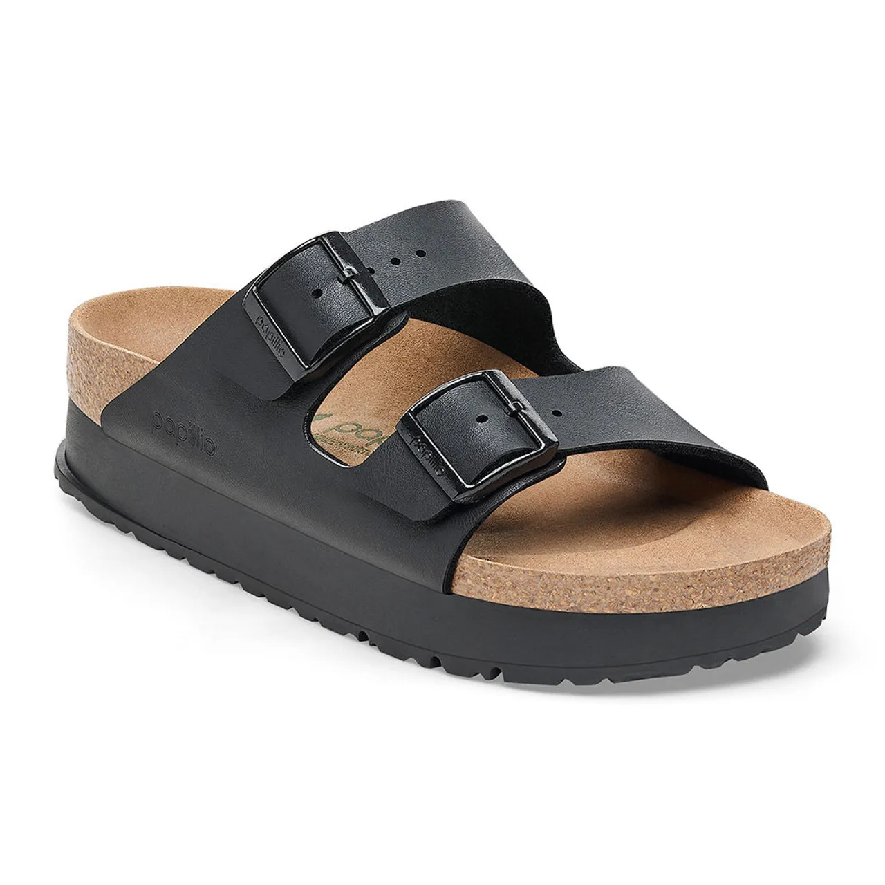 Women's Birkenstock Arizona Platform Vegan Sandals - Black