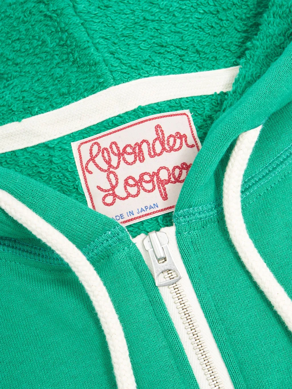 Wonder Looper Zip Hoodie Super Looper French Heather Green