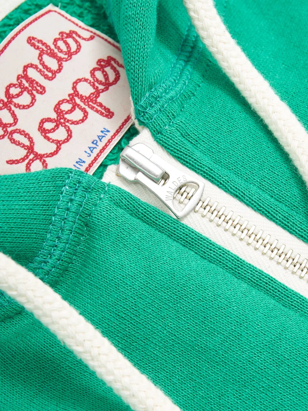 Wonder Looper Zip Hoodie Super Looper French Heather Green