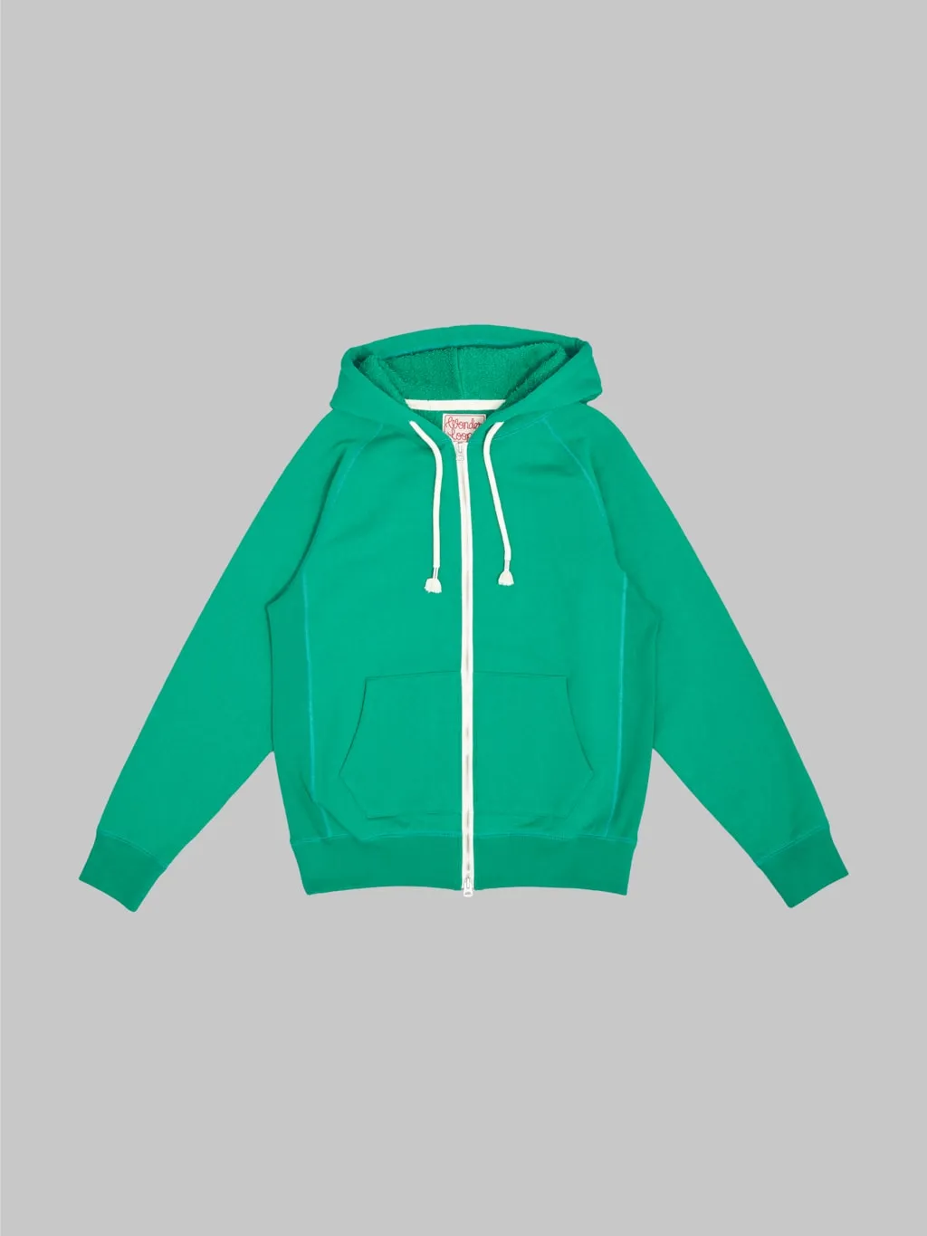 Wonder Looper Zip Hoodie Super Looper French Heather Green