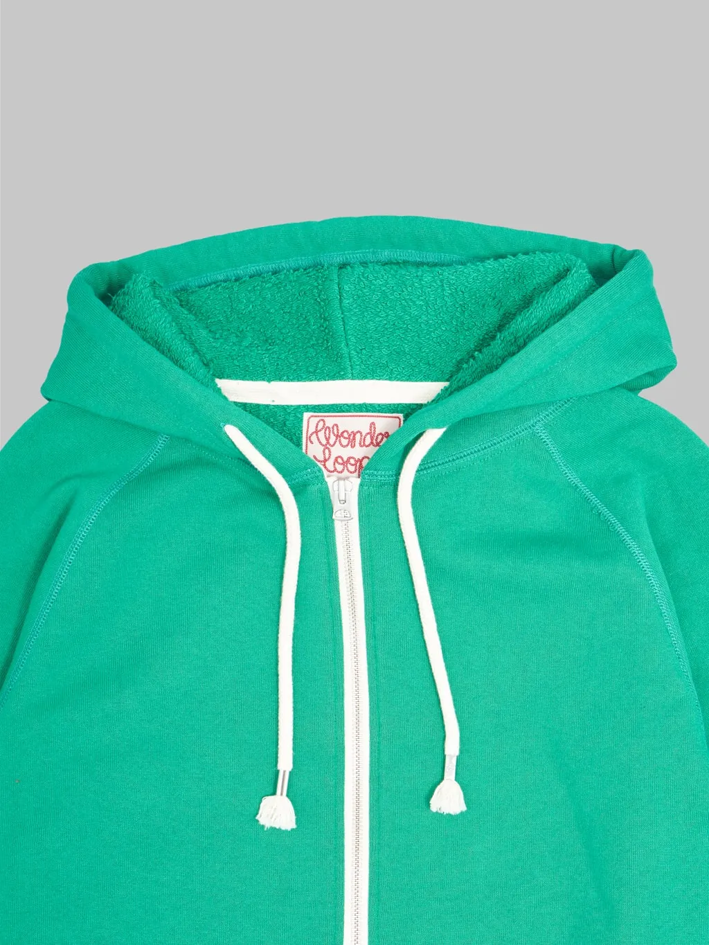 Wonder Looper Zip Hoodie Super Looper French Heather Green