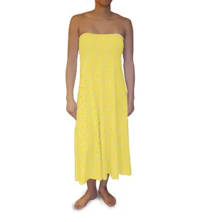 Yellow Swirls Maxi Skirt