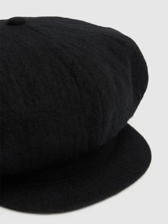 Yohji Yamamoto   Casket classical wool hat 