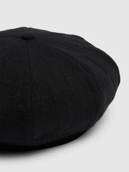 Yohji Yamamoto   Casket classical wool hat 